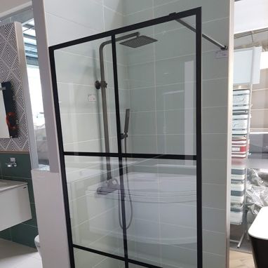 VOLLE Душевая стенка walk-in 1200x2000 мм Malla Negra (18-08-120black set)